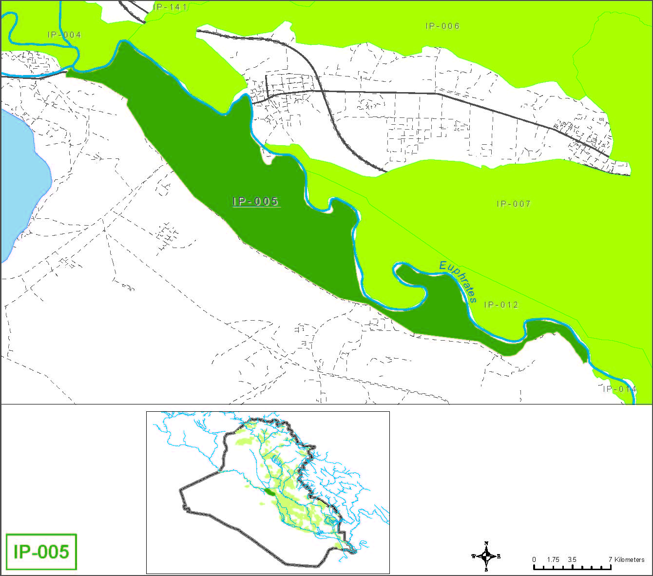 Falluijah-Amreah & (Small farms from the Ramadi-Falujah boundary up to the Baghdad muhafadha boundary)