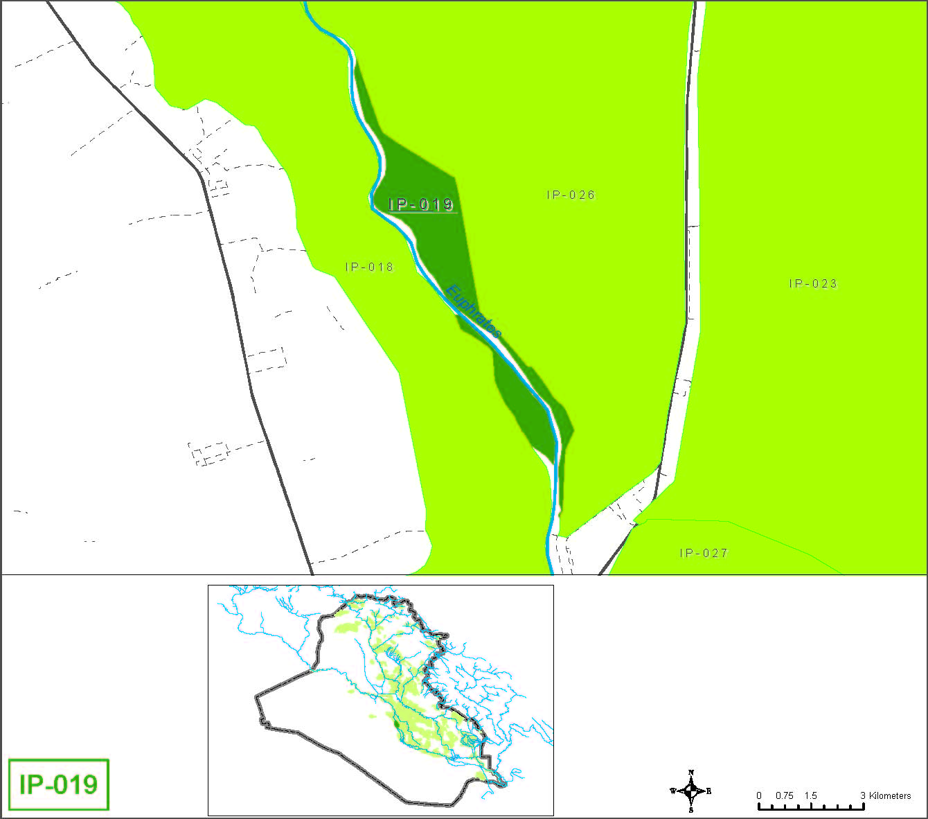 Small farms from the Hindiyah barrage up to Kifil