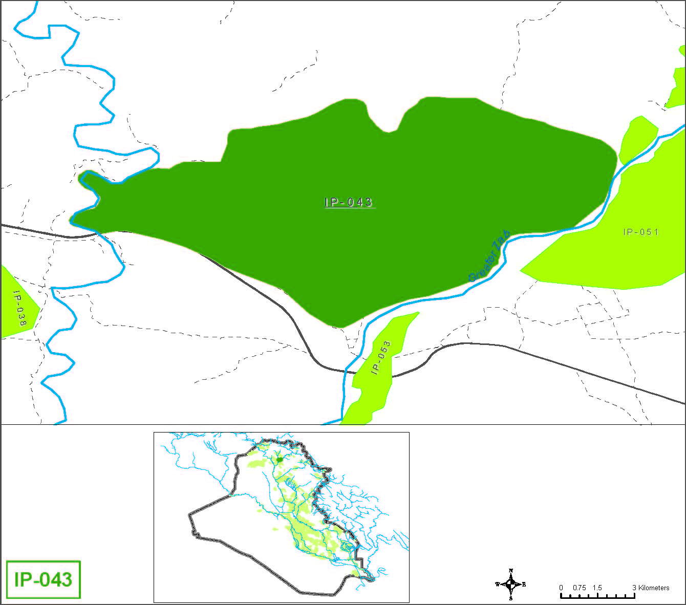 Small farms at springs in the Neinewa muhafadha in the Greater Zab river basin