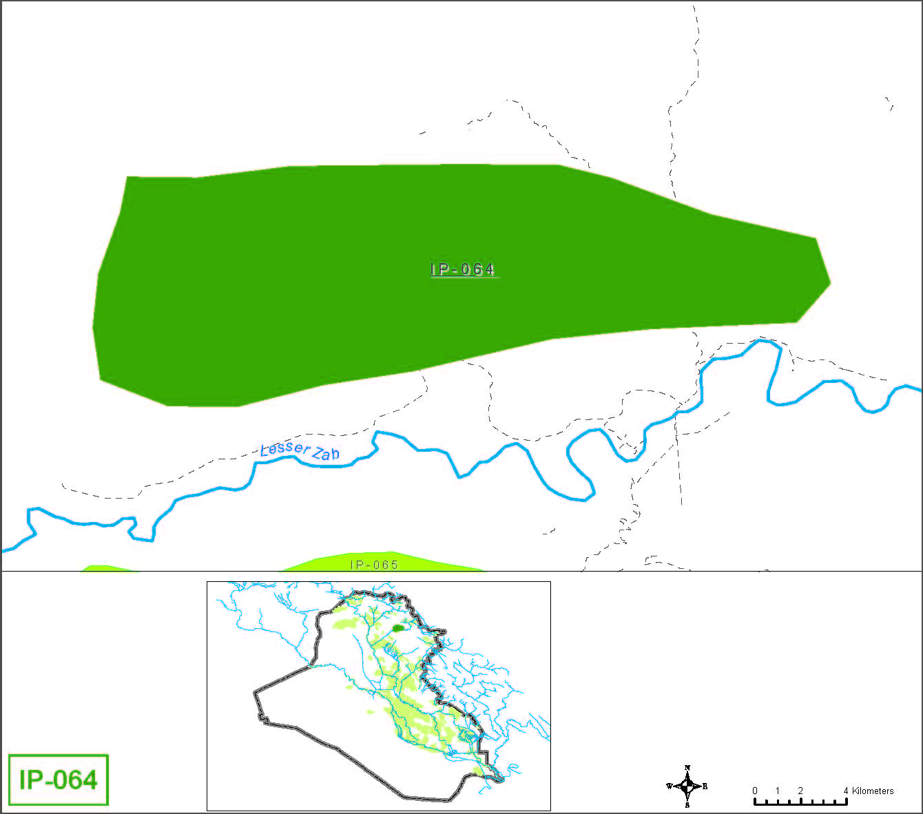 Small farms at springs in the Arbil muhafadha in the Lesser Zab river basin