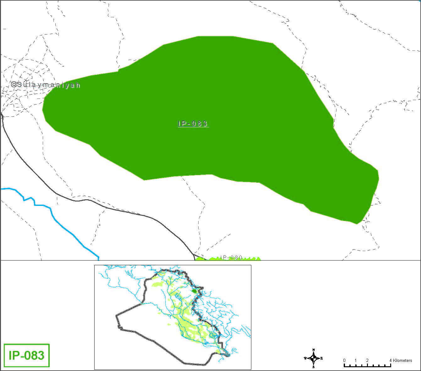 Small farms at springs in the Sulaimaniya muhafadha in the Diyala river basin
