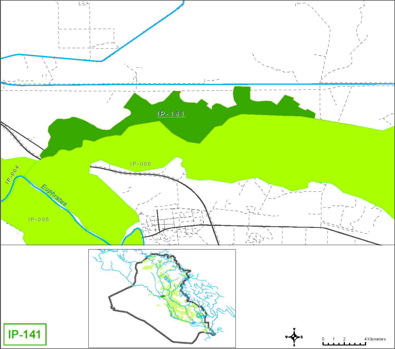 Farms in the north of Saqlawiyah from Euphrate river and in the left of Saqlawiyah stream