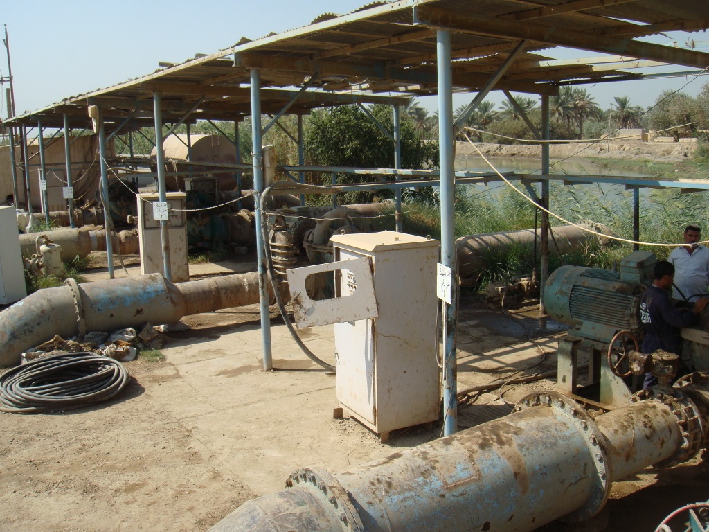 Al-Hindiya barrage horizontal irrigation station